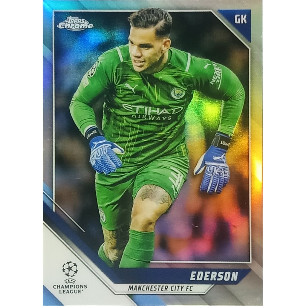 Card 2021-22 Topps Chrome UCL Ederson Rose Gold Refractor  Manchester City