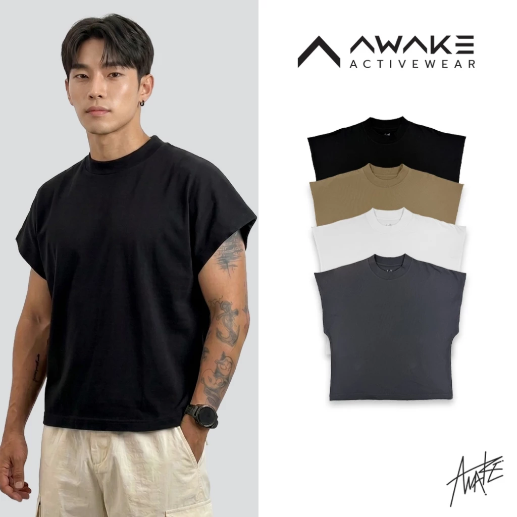 AWAKE เสื้อ Sleeveless Boxy SIGNATURE COLLECTION