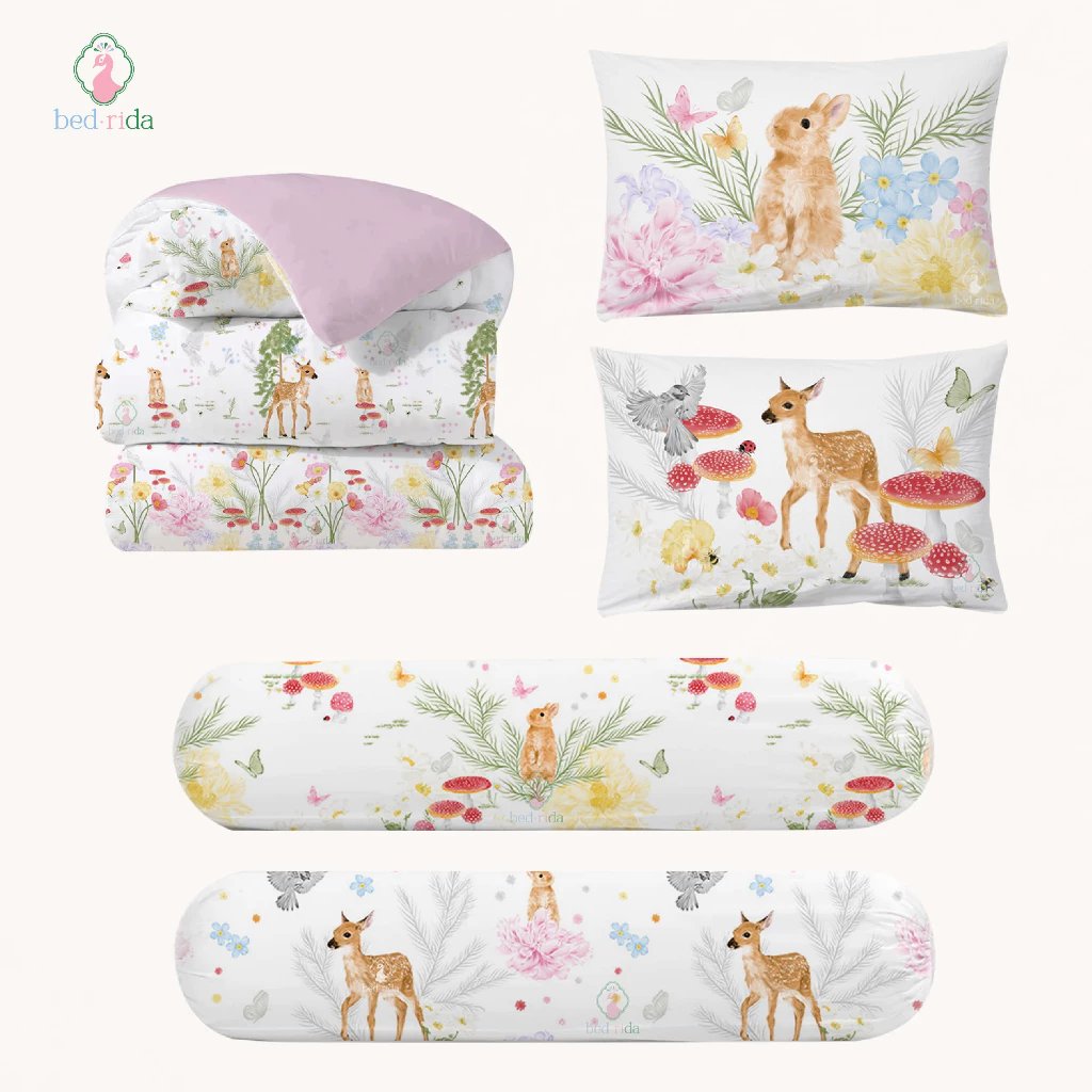 BEDRIDA ชุดผ้าปูที่นอนครบเซ็ต พร้อมผ้านวมพิมพ์ลายทูโทน Little Garden Collection thumbnail 7