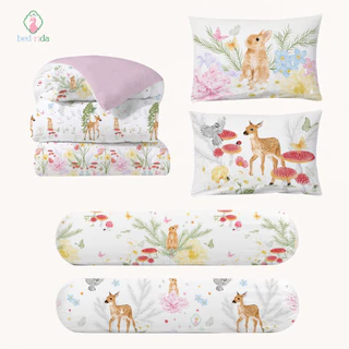BEDRIDA ชุดผ้าปูที่นอนครบเซ็ต พร้อมผ้านวมพิมพ์ลายทูโทน Little Garden Collection