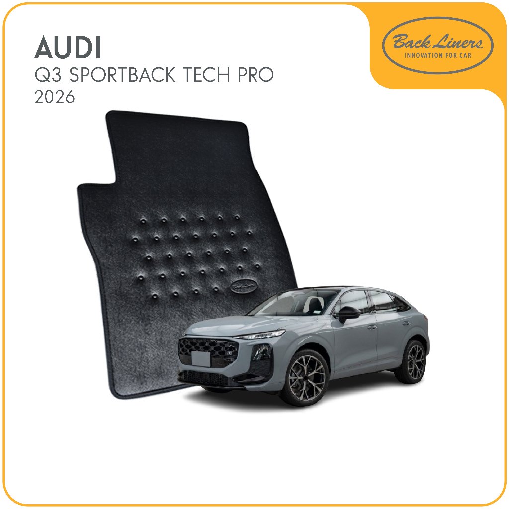 [Back Liners] AUDI พรมปูพื้นรถยนต์เข้ารูป Q3 SPORTBACK TECH PRO 2026