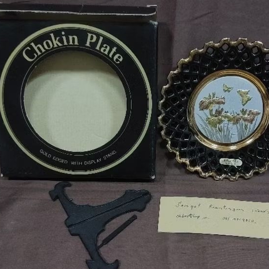 Chokin plate 24kt gold ของใหม่ Made in Japan