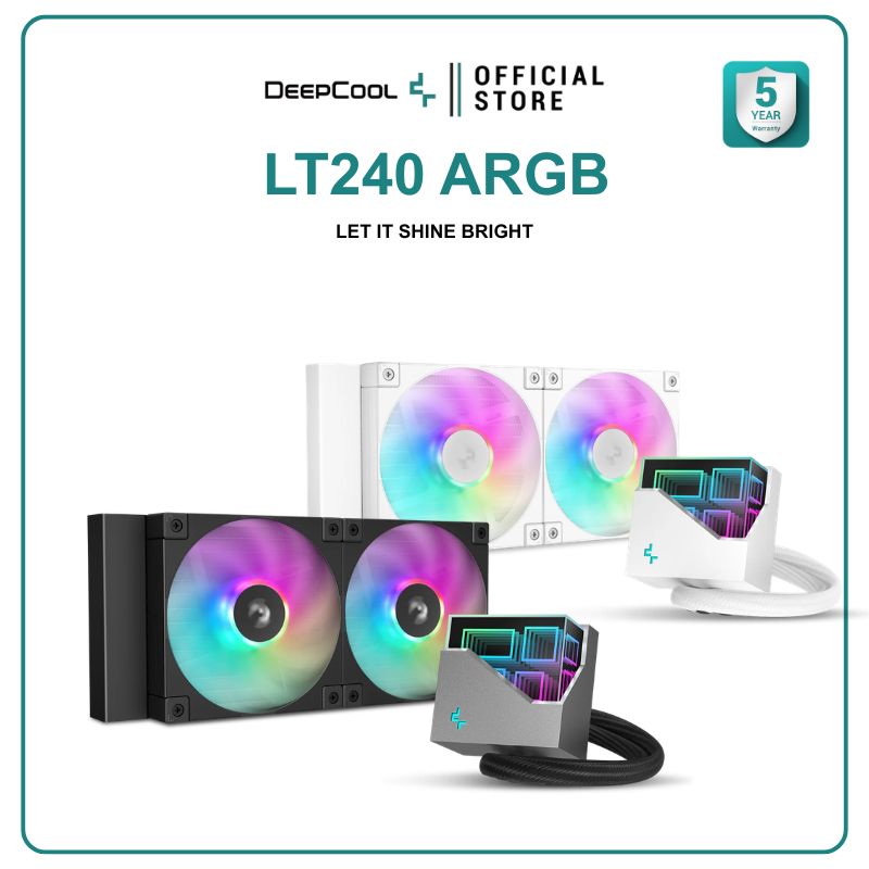 DEEPCOOL - CPU COOLER LT240 ARGB / DEEPCOOL - CPU COOLER LT240 ARGB WHITE รับประกันสินค้า 5 ปี