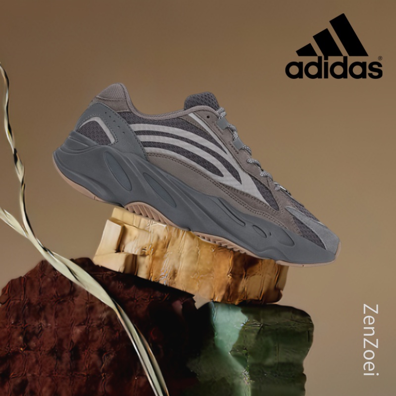 (ของแท้ 100%) 💯  adidas originals Yeezy boost 700 V2  "Geode” EG6860 Low Sneakers