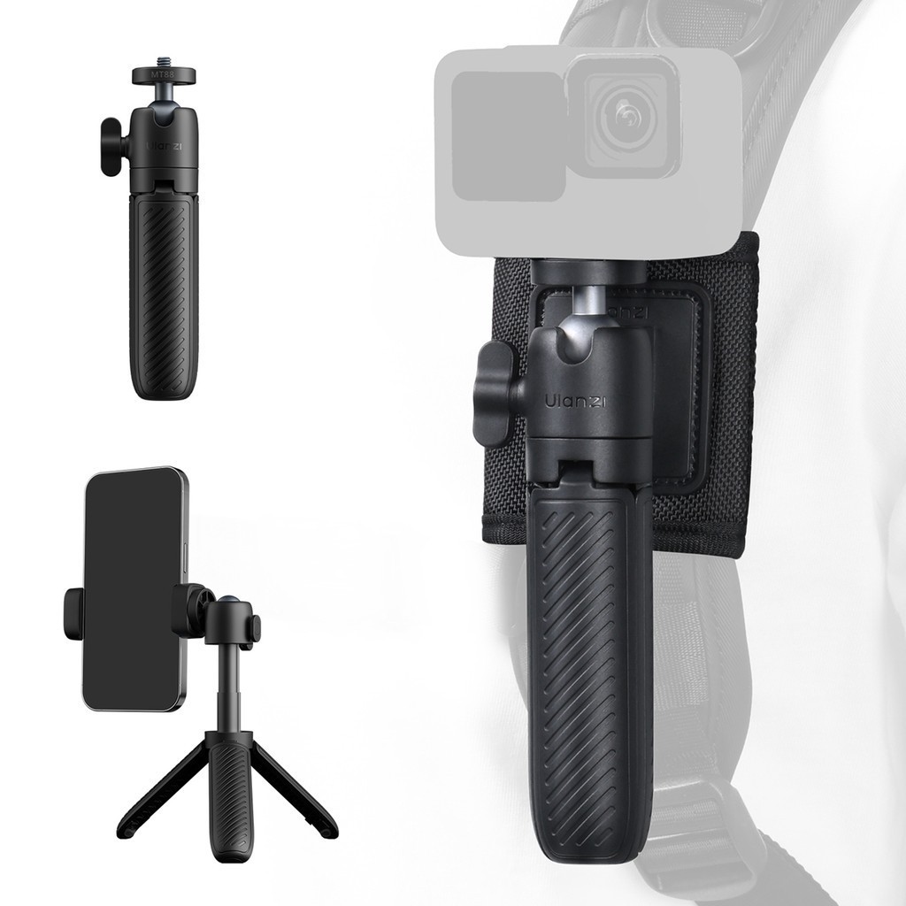 Ulanzi ขาตั้งกล้อง ไม้เซลฟี่ MT88 พร้อมสายรัดกระเป๋า สำหรับ GoPro, Insta360 Luna, Pocket 3/ 4P