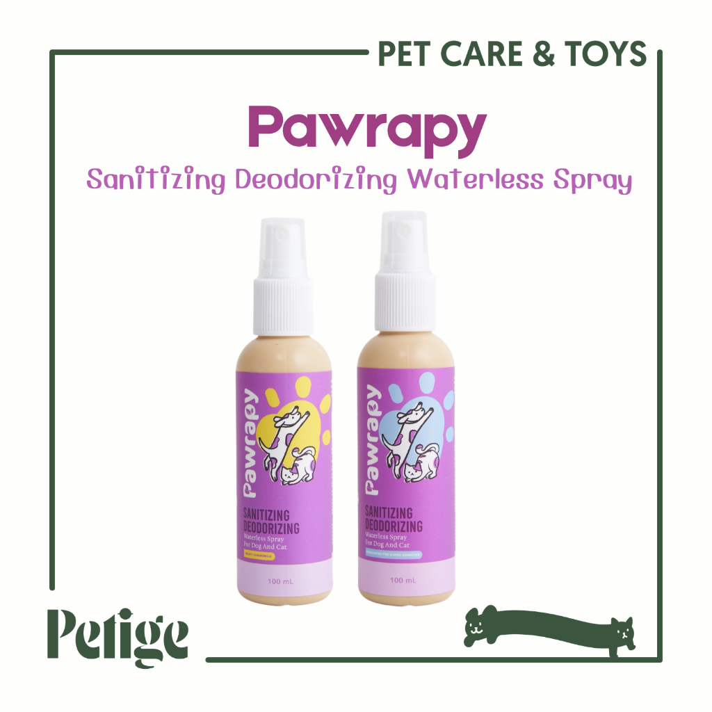 Pawrapy สเปรย์เช็ดทำความสะอาดเท้าและร่างกายสัตว์เลี้ยง100ml
