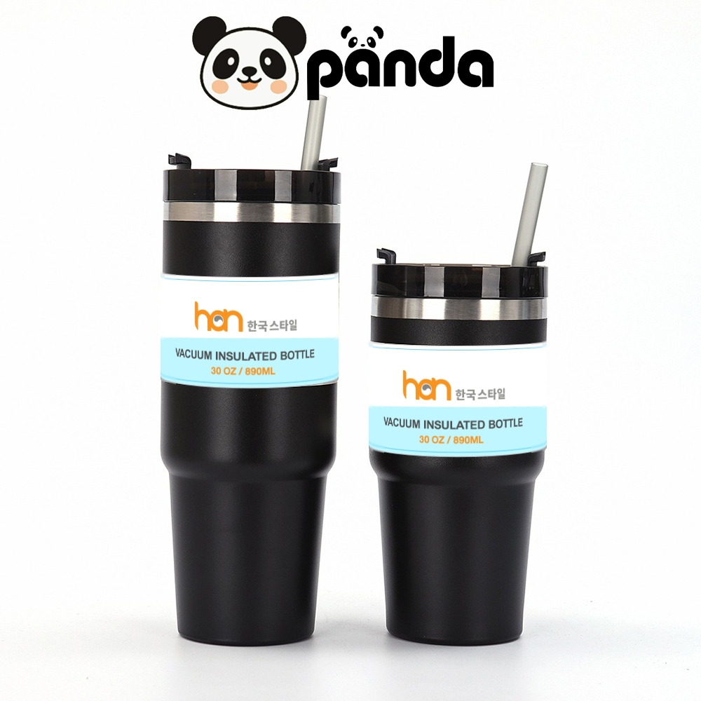 PANDA  แก้วแพนด้า แก้วเก็บความเย็น 30/20oz สแตนเลสแท้ 304 มี