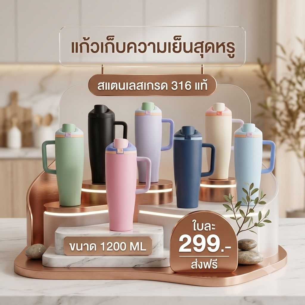 แก้วเก็บความเย็น ขนาด 1200 ML