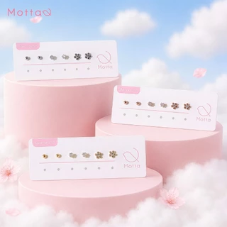 Motta Pick Me Set Online Exclusive Collection ต่างหูเซตชุบทองคำขาว ดีไซน์สวยแมตซ์ได้ทุกลุค
