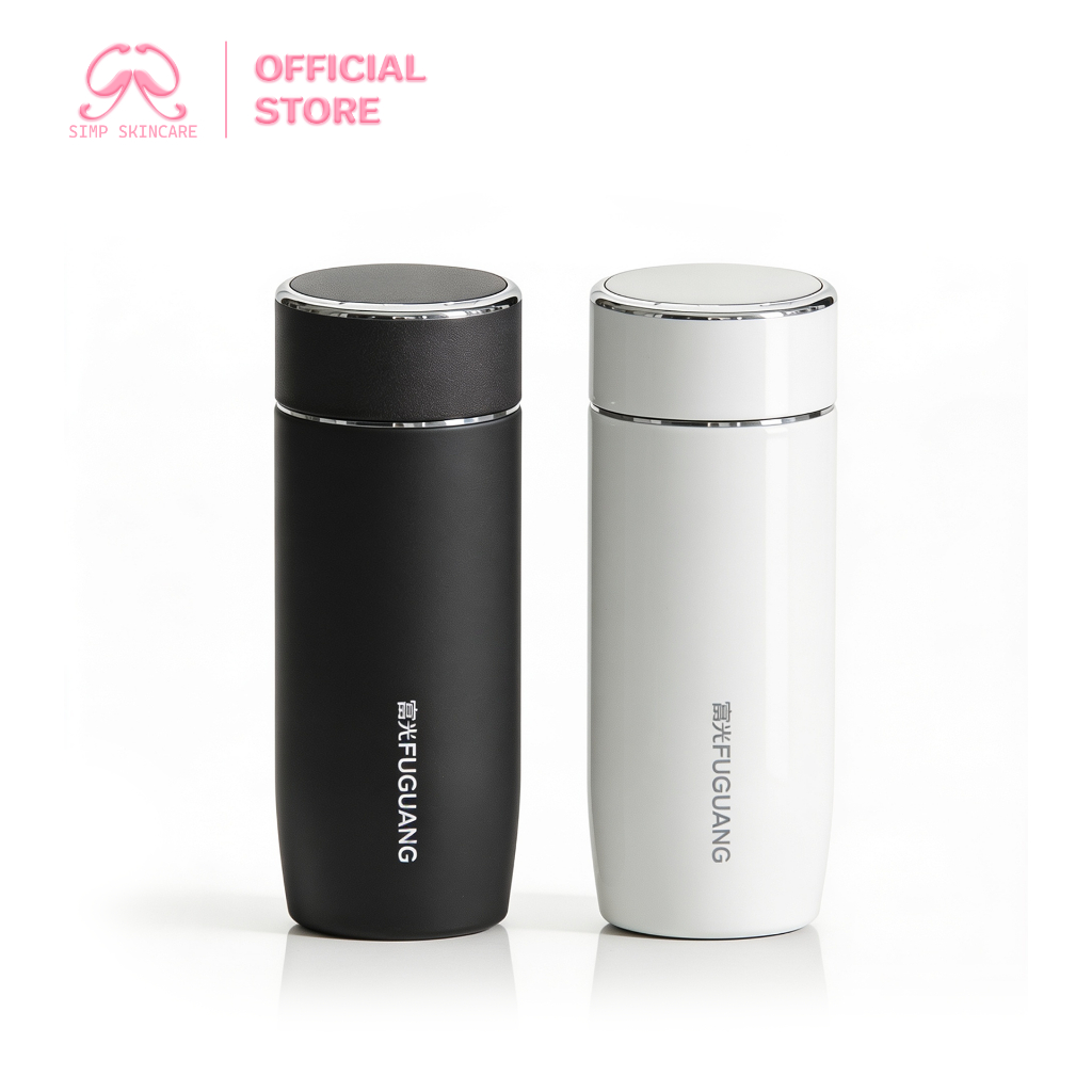 แก้วเก็บความเย็นแบบฝาหมุน ขวดน้ำเก็บความเย็น Fuguang สเตนเลส 316L แบบยกดื่ม 480ml