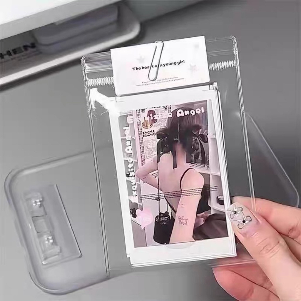 พร้อมส่ง!ถุงซิปล็อคพลาสติก pvc สีใส แพค10ชิ้น สำหรับแพคการ์ด ซองซิป ใส่การ์ด