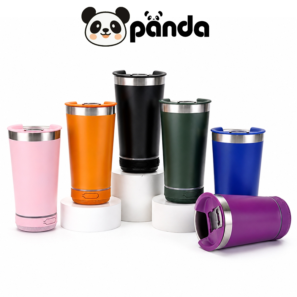 NEW!! แก้วเบียร์ 500ml. แก้วน้ำสแตนเลส มาพร้อมลำโพงบูลทูธ ขนาด 3 วัตต์ ฟังเพลงขณะดื่ม