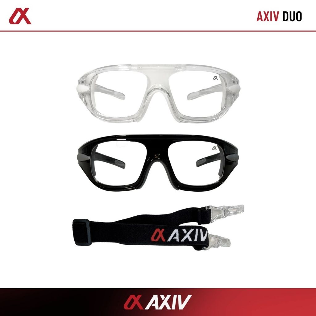 AXIV نظارة رياضية DUO 2 في 1 بأذرع وحزام قابلة للتبديل — صورة 3