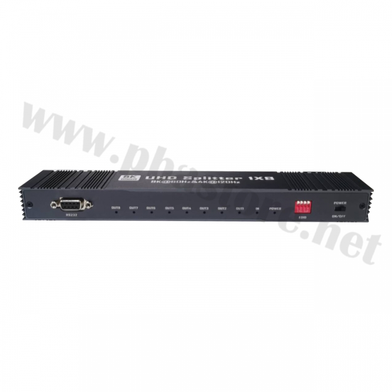 HDMI SPLITTER UHD 8K@60Hz & 4K@120Hz 1 IN 8 OUT