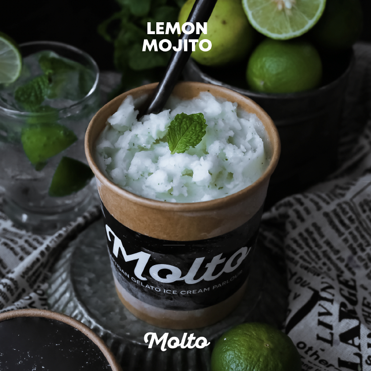 Molto ไอศกรีม เลมอน โมฮิโต 16 ออนซ์ - Molto Premium Gelato-Ice cream Lemon Mojito 16 oz.‼️ซื้อ 4 ถ้ว