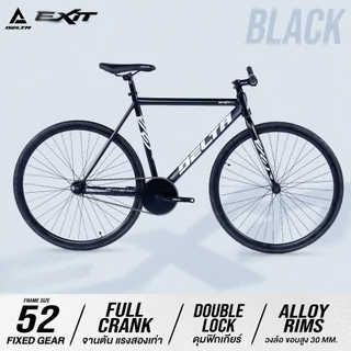 DELTA รุ่น NEW EXIT จักรยานฟิกเกียร์ วงล้อ 700c อลูมิเนียม ขอบล้อสูง 30 MM. FIX GEAR BICYCLE ไซส์ 52