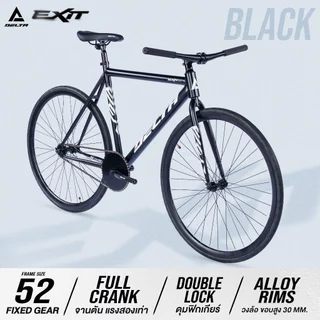 DELTA รุ่น NEW EXIT จักรยานฟิกเกียร์ วงล้อ 700c อลูมิเนียม ขอบล้อสูง 30 MM. FIX GEAR BICYCLE ไซส์ 52