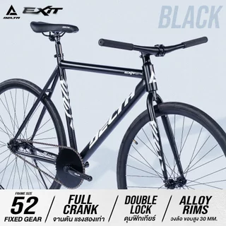 DELTA รุ่น NEW EXIT จักรยานฟิกเกียร์ วงล้อ 700c อลูมิเนียม ขอบล้อสูง 30 MM. FIX GEAR BICYCLE ไซส์ 52