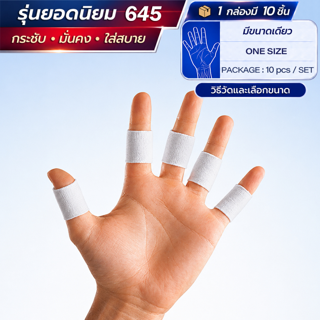 LP SUPPORT 645 FINGER SUPPORT ซัพพอร์ทนิ้ว ที่รัดนิ้ว ปลอกนิ้ว นิ้วอ่อนล้า