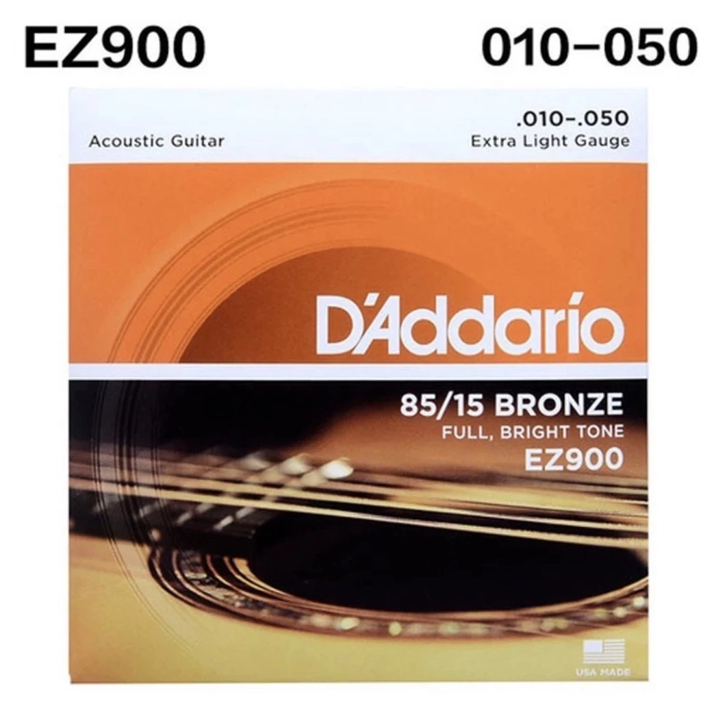 สายกีต้าร์[ของแท้100%][1ชุด มีครบ 6เส้น] D’Addario สายกีต้าร์โปร่ง เบอร์ 10/ 11/12 พร้อมส่ง ส