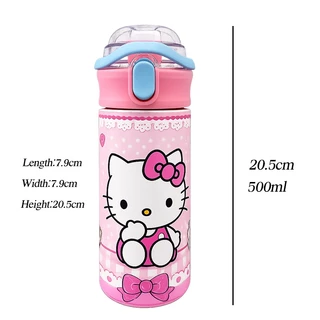 กระบอกน้ำเด็ก 500ml กระบอกน้ำสแตนเลสสำหรับเด็ก กระบอกน้ำสุญญากาศสแตนเลส 304 เก็บอุณหภูมิร้อน-เย็น พกพาสะดวก แก้วน้ำเด็ก