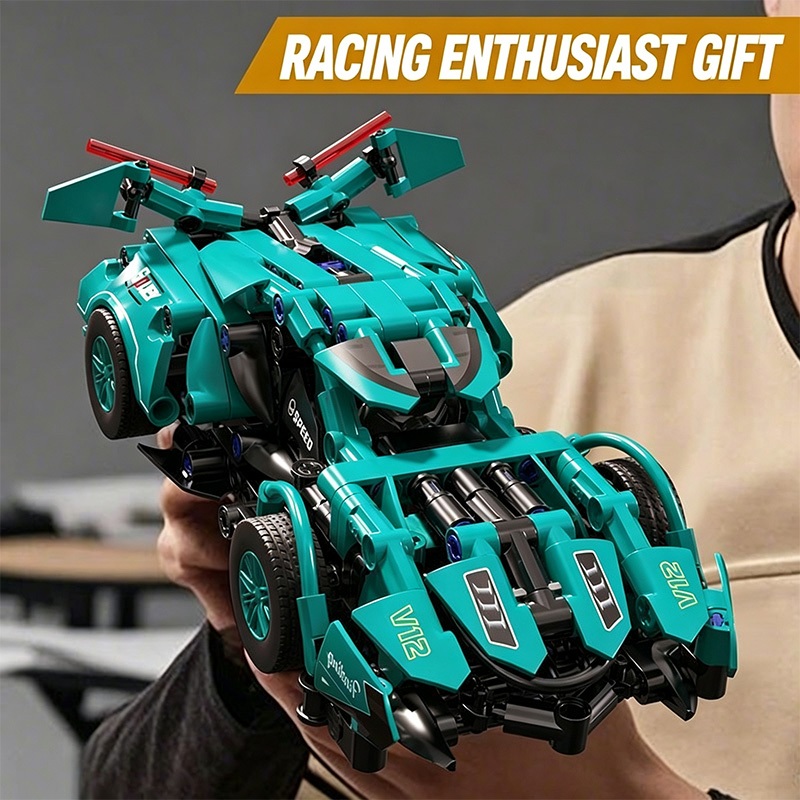 1280pcs Lamborghin ตัวต่อ ของเล่นรถ 1:14ขนาดใหญ่ รถของเล่น ของเล่นเด็กผู้ชาย ของขวัญสําหรับเด็กผู้ช