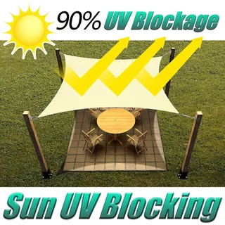 แผ่นตาข่ายกันสาด ผ้าใบกันฝน ผ้าใบบังแดด กันน้ำ ทึบแสง 99.9% ทนลม ทนทาน เหมาะสำหรับสวนหลังบ้าน ชานชาลา และร้านค้า