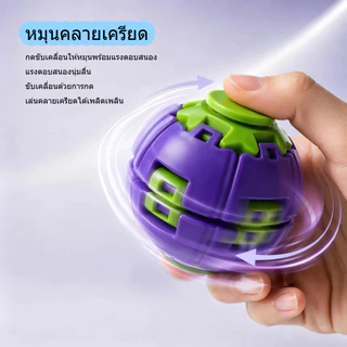 ลูกบอลสปิรัลฟิดเจ็ตหมุน ได้ ของเล่นคลายเครียดสำหรับนิ้ว ของขวัญ สำหรับเด็ก ฟิดเจ็ตสปินเนอร์