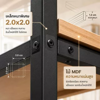 Sonder ราวแขวนผ้า หลายชั้น โครงเหล็ก รับน้หนัก300kg ประกอบง่าย มั่นคง ร้านค้า/บ้าน/คอนโด ดีไซน์เรียบหรู พื้นที่จุใจ