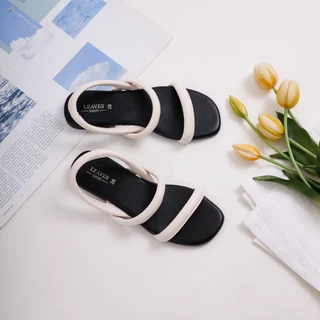 LEAVESSHOES รองเท้ารัดส้นผู้หญิง รุ่น Valley พื้นนุ่ม ใส่สบาย ไม่กัดเท้า สไตล์มินิมอล เกาหลี แมทช์ง่ายทุกลุค