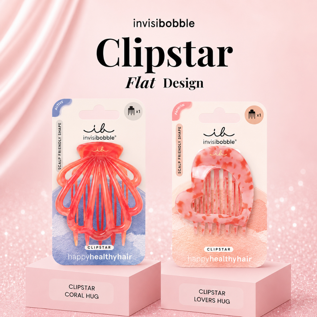 invisibobble กิ๊บหนีบผม Clipstar รุ่น Flat Design ดีไซน์โค้ง