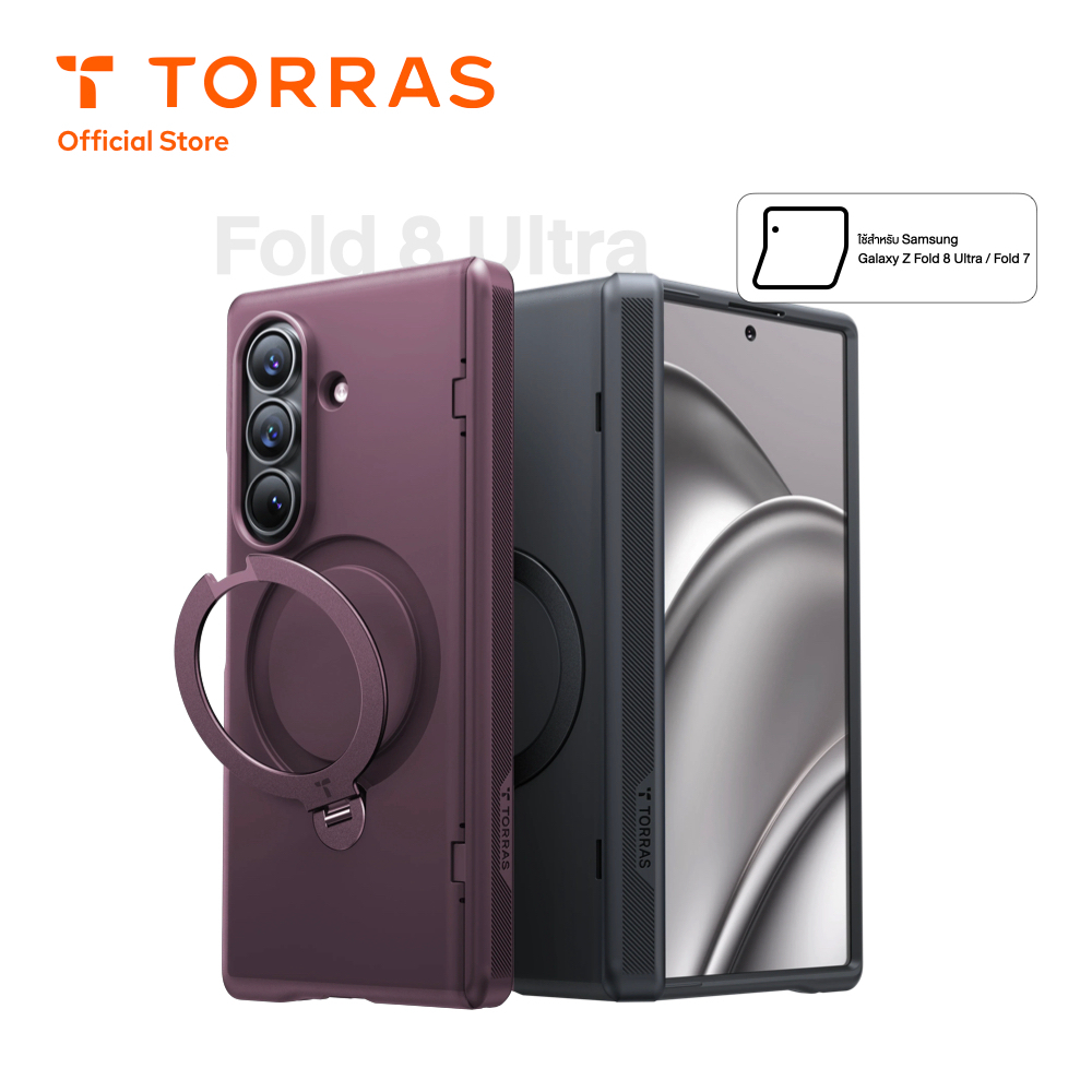 TORRAS เคสกันกระแทก Ostand Q3 Spin ใช้สำหรับ Samsung Galaxy Z Fold 8 Ultra / Fold 7