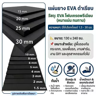 แผ่นยาง EVA ความหนา 1.5-10 มม