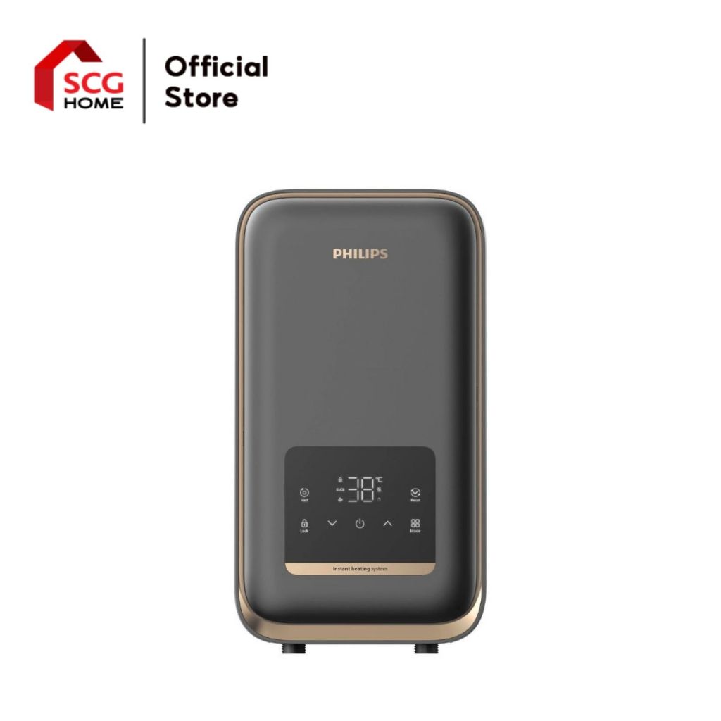 Philips เครื่องทำน้ำอุ่น Water Heater AWH1505/67(45DC) 4500W 3D Dynamic Spiral