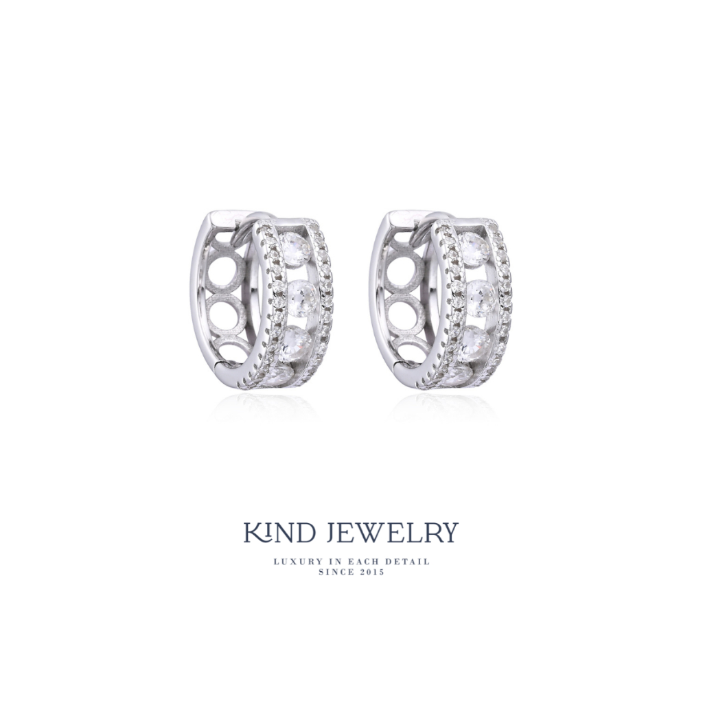 Kind Jewelry ต่างหูห่วง Vivelle Hoop Earring