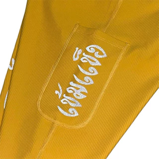 HT V.2 สีเหลือง ไฟลุกปลุกใจ @khemkhaengrunningclub Half Tights BLUE “สีเหลือง“ V.2 ไฟลุกปลุกใจ FIRE “รีเฟล็ก”