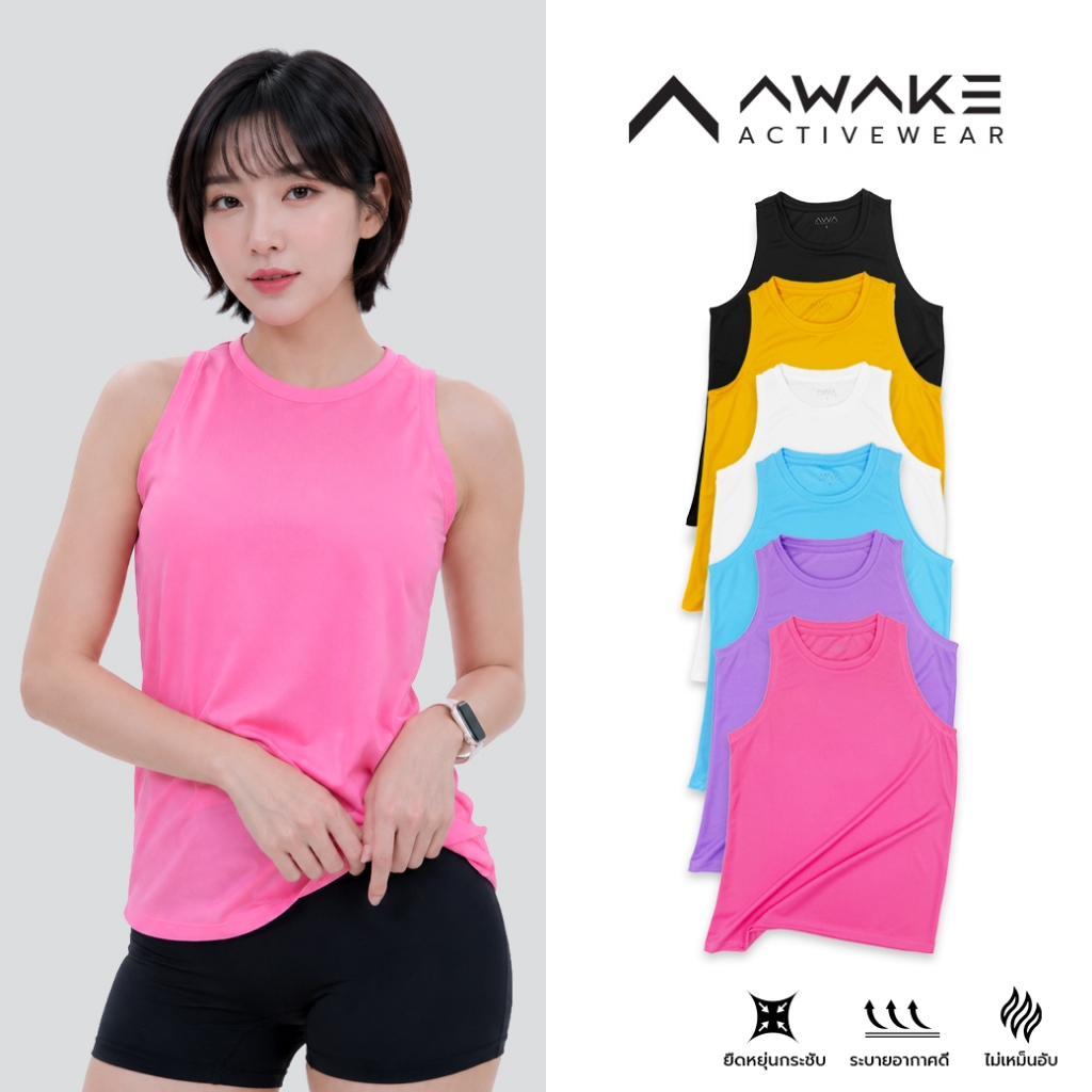 AWAKE เสื้อกล้ามกีฬาสำหรับผู้หญิง TANKTOP