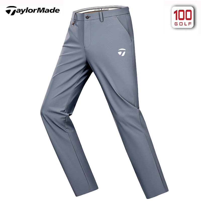 Taylormade ฤดูร้อนของผู้ชายบางกอล์ฟกีฬายืดหยุ่นอย่างหลากหลายกางเกงตรงสบายๆ ของผู้ชาย