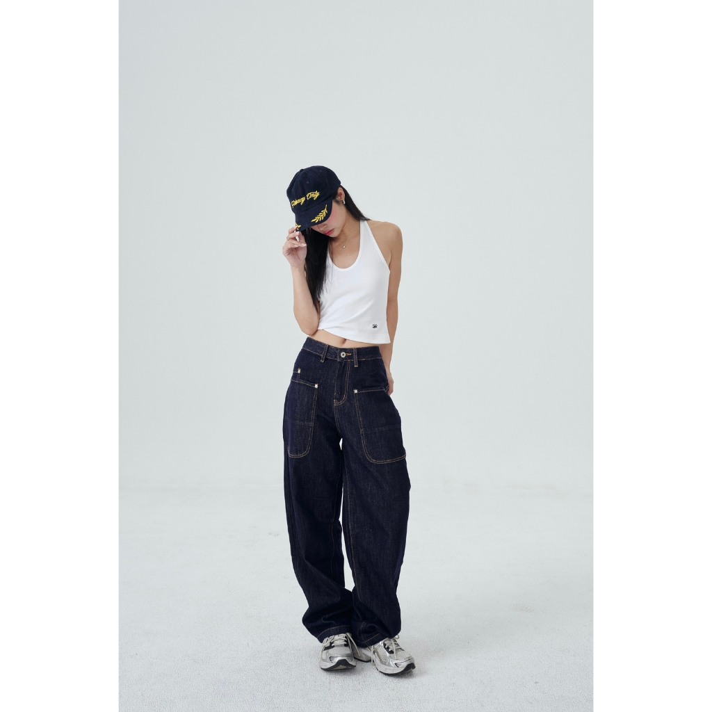 ยีนส์SARAN SR099 กางเกงยีนส์ Ruby Belt Jeans