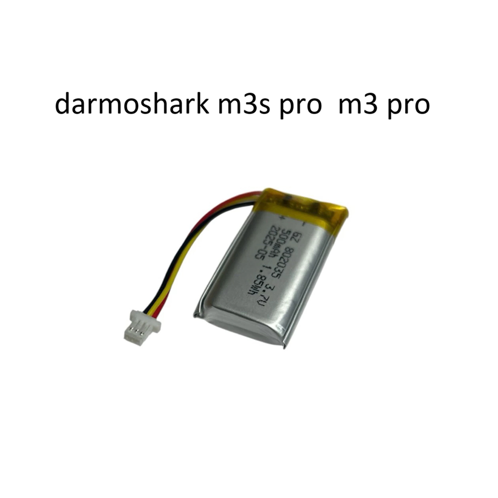 darmoshark m3s pro  m3 pro 822032 802035 ความจุ 500mAh เปลี่ยนทดแทนสำหรับเม้าไร้สาย