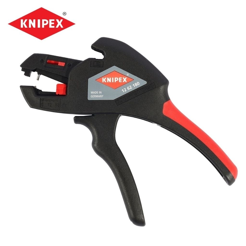 KNIPEX คีมปอกสายไฟแบบกลม อัตโนมัติ ขนาด 180 มม รหัส 12 62 180
