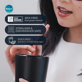 ReServ REUSABLE SILICONE STRAWS BETTER TOGETHER SET หลอดซิลิโคนใช้ซ้ำ หลอดรักษ์โลก 2 ความแข็ง รุ่น BETTER TOGETHER