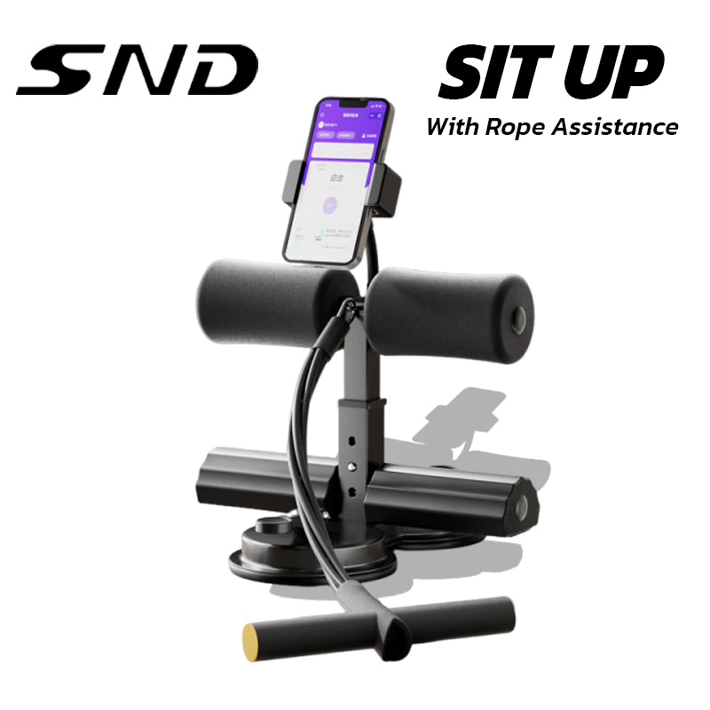 SND เครื่องซิทอัพแบบล็อคเท้า (SIT UP) ตัวช่วยซิทอัพ ดูดแน่น มีสายดึง บริหารหน้าท้อง เครื่องฝึกซิทอัพ อุปกรณ์ออกกำลังกาย
