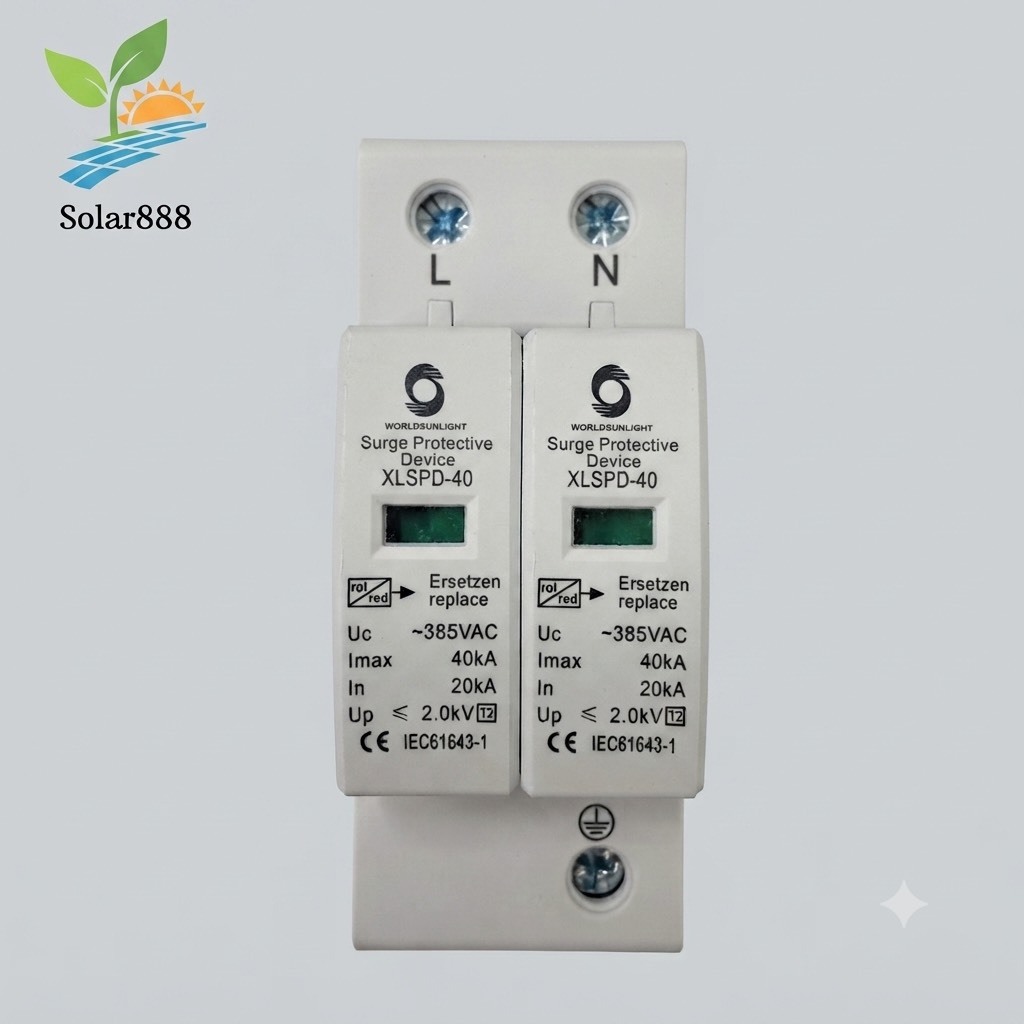AC SPD  ~385VAC WORLDSUNLIGHT  (กันฟ้า) ใช้กับงานโซล่าเซลล์