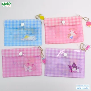 Sanrio กระเป๋าใส่เหรียญและบัตร ขนาดกระทัดรัด พกพาสะดวก