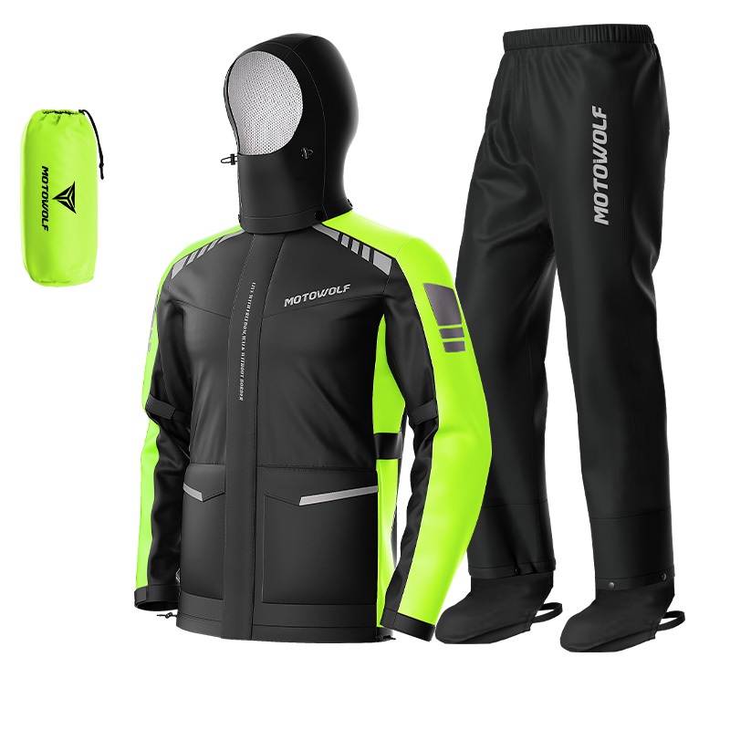 Motowolf RC1 กันน้ำ ชุดกันฝนสำหรับขี่มอเตอร์ไซค์ สำหรับกิจกรรมกลางแจ้งและขี่มอเตอร์ไซค์