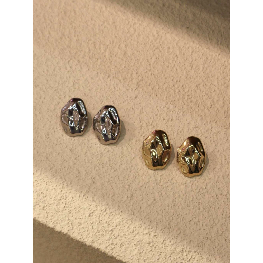 Adornment Club - Stone Earrings (Gold/Silver) ต่างหู l nickel free, waterproof, long-lasting