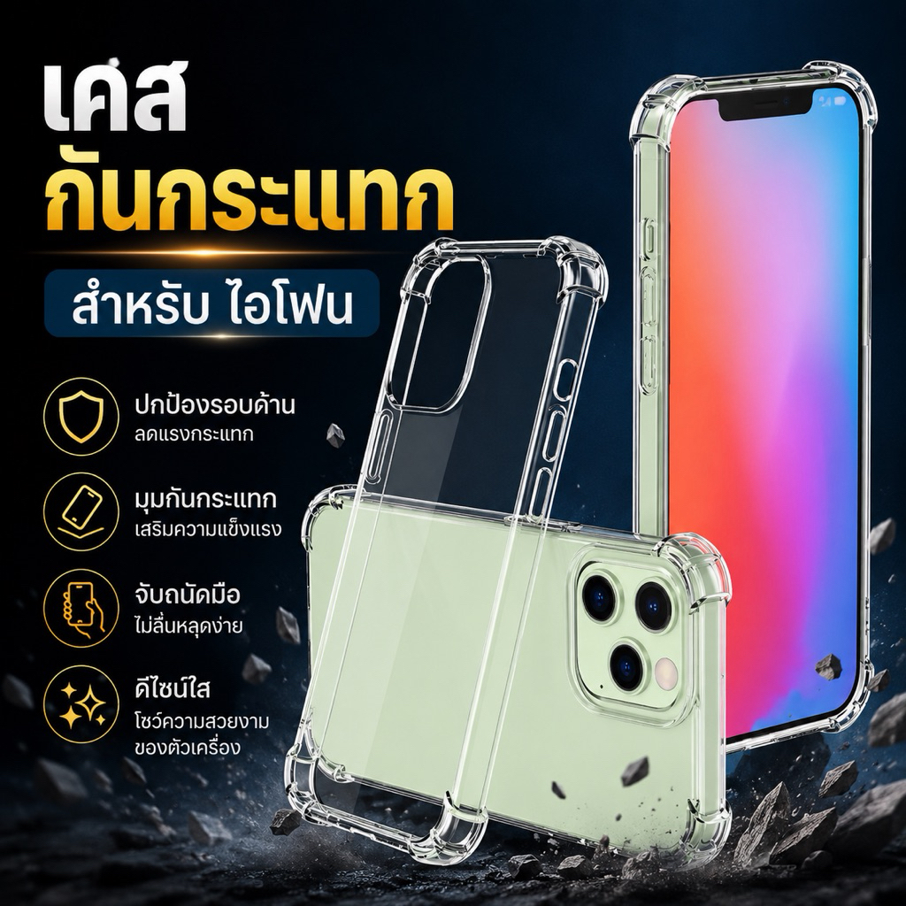 เคสกันกระแทก สำหรับไอโฟน SE2020 5 5S SE 6 6p 6+ 7p 8p XR XS XSMAX 11 11PRO 11promax 12 12PRO 13 15promax 16 17PROMaX