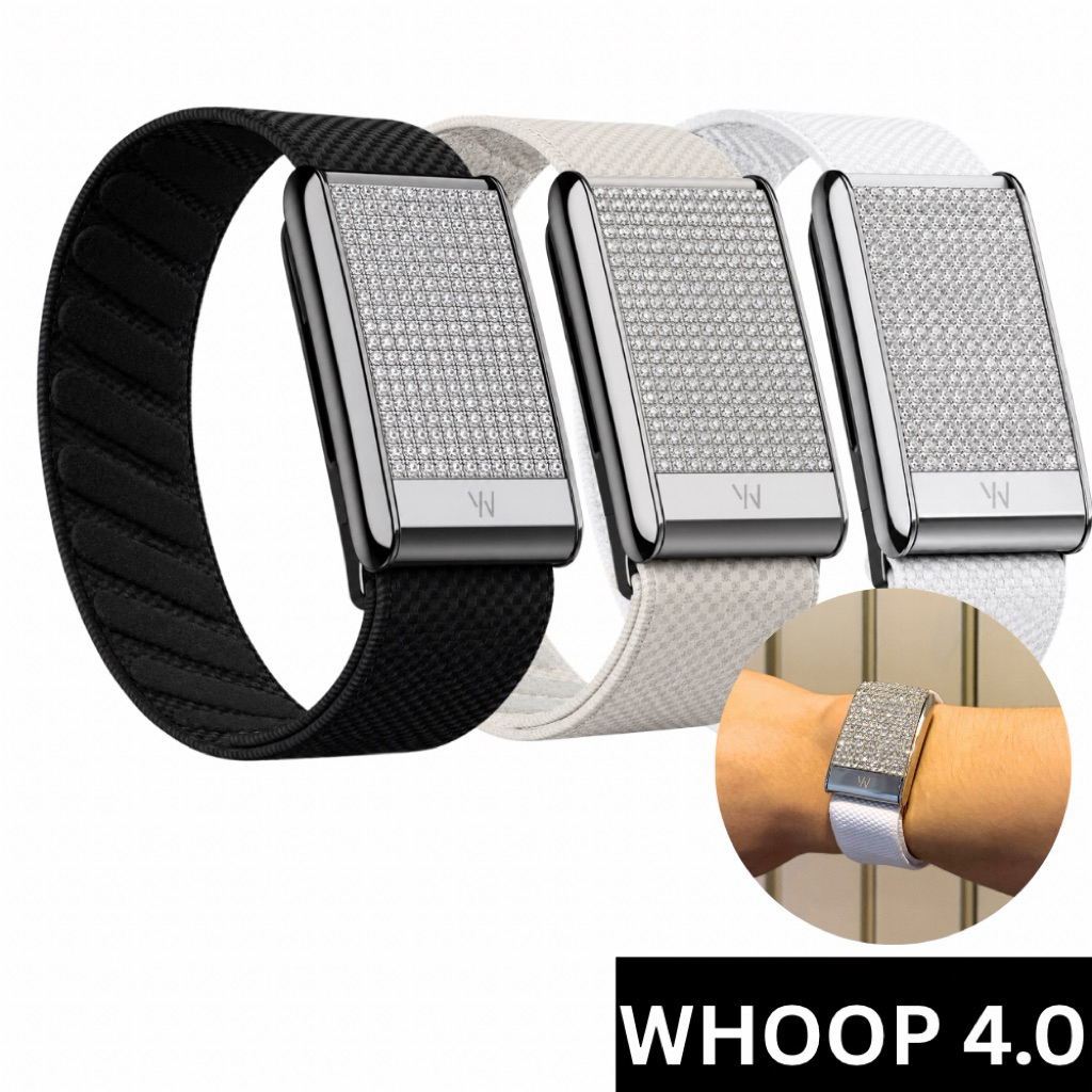 【⚠️WHOOP4.0และLOOPเท่านั้น!!!!🔥พร้อมส่ง🔥FULL CRYSTAL🔥 สาย Whoop 4.0 +โลโก้W🇺🇸 สายWhoop 4.0 (Whoop5.0
