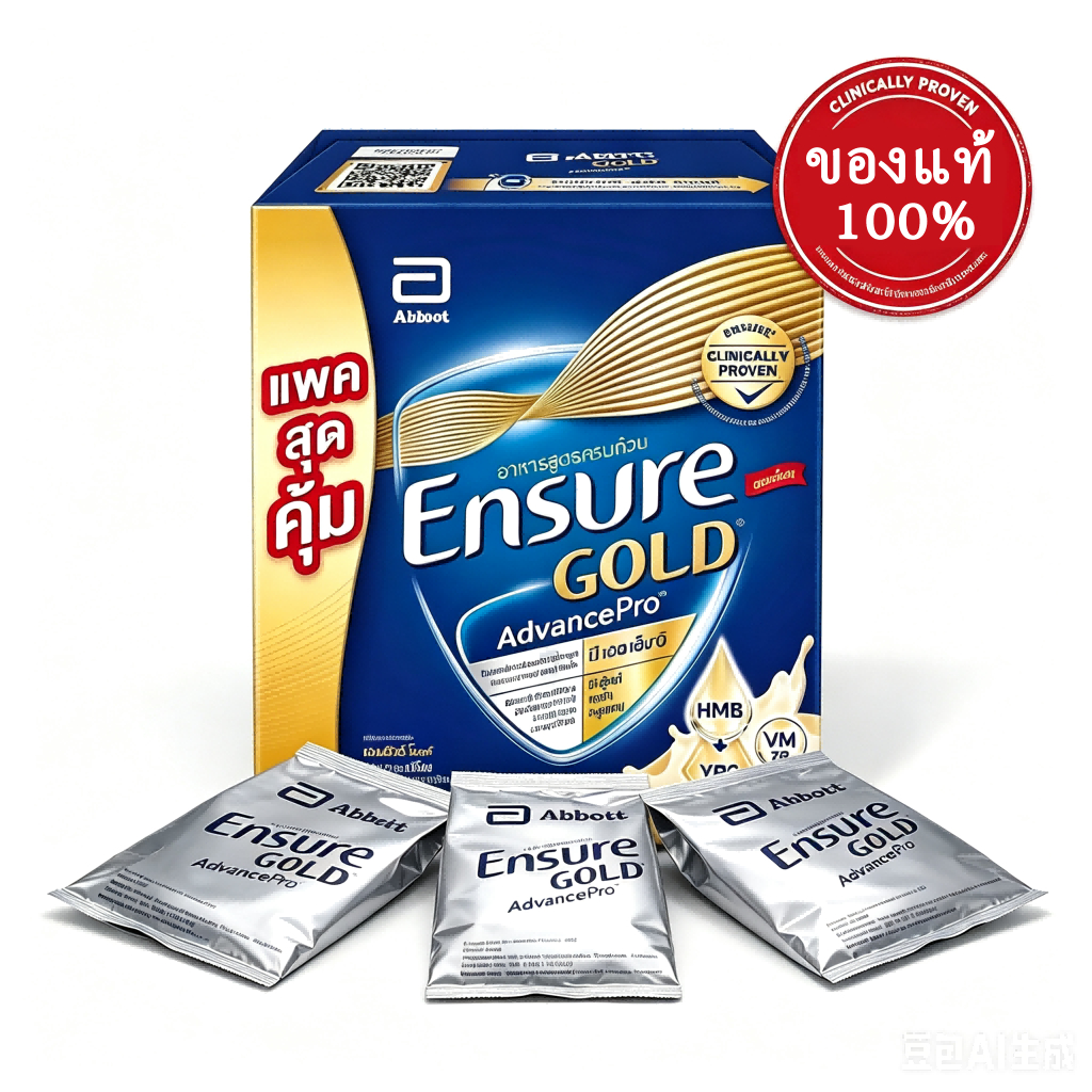 เอนชัวร์ โกลด์ แอดวานซ์โปร กลิ่นวานิลลา 800 ก. แพ็ค 3